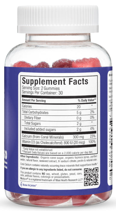 Calcium-D3 Gummies (Formerly Calci-Licious Gummies)