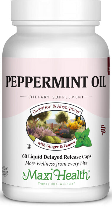 Peppermint Oil Liquid Caps, 60 Caps