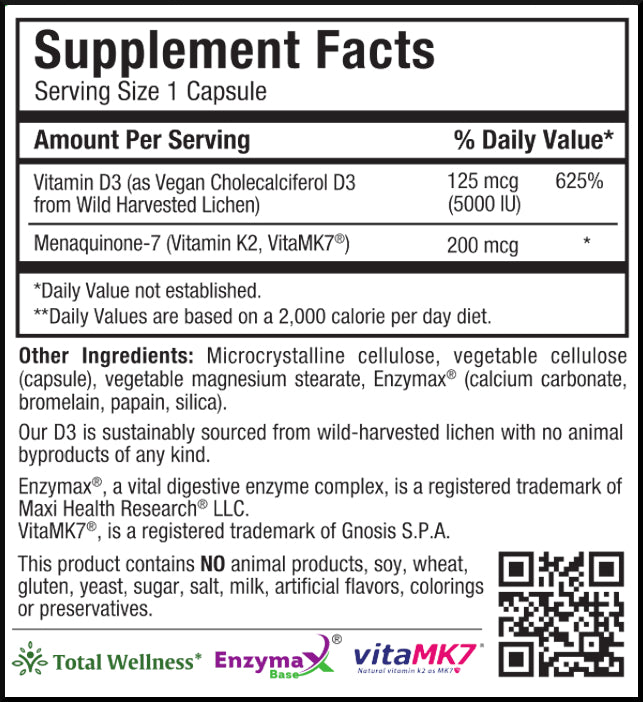 Vegan D3 and K2