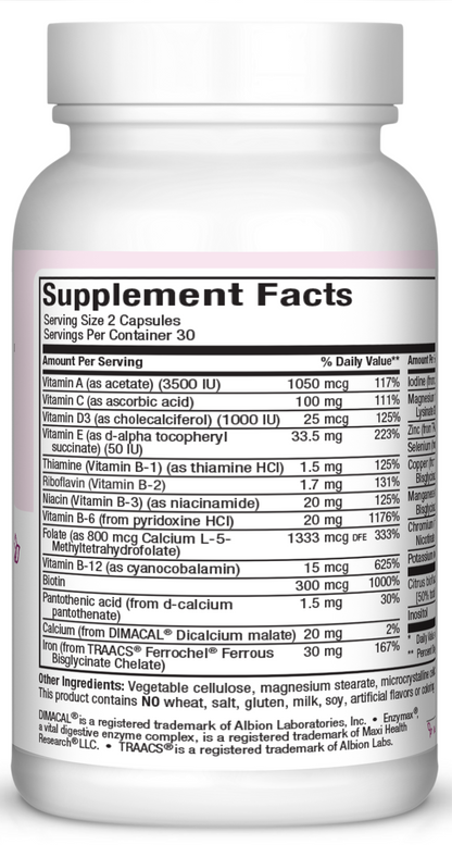 Small Prenatal Caps™ with Methyl Folate