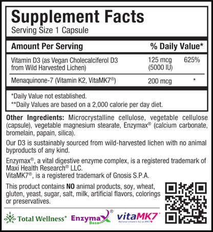 Vegan D3 and K2